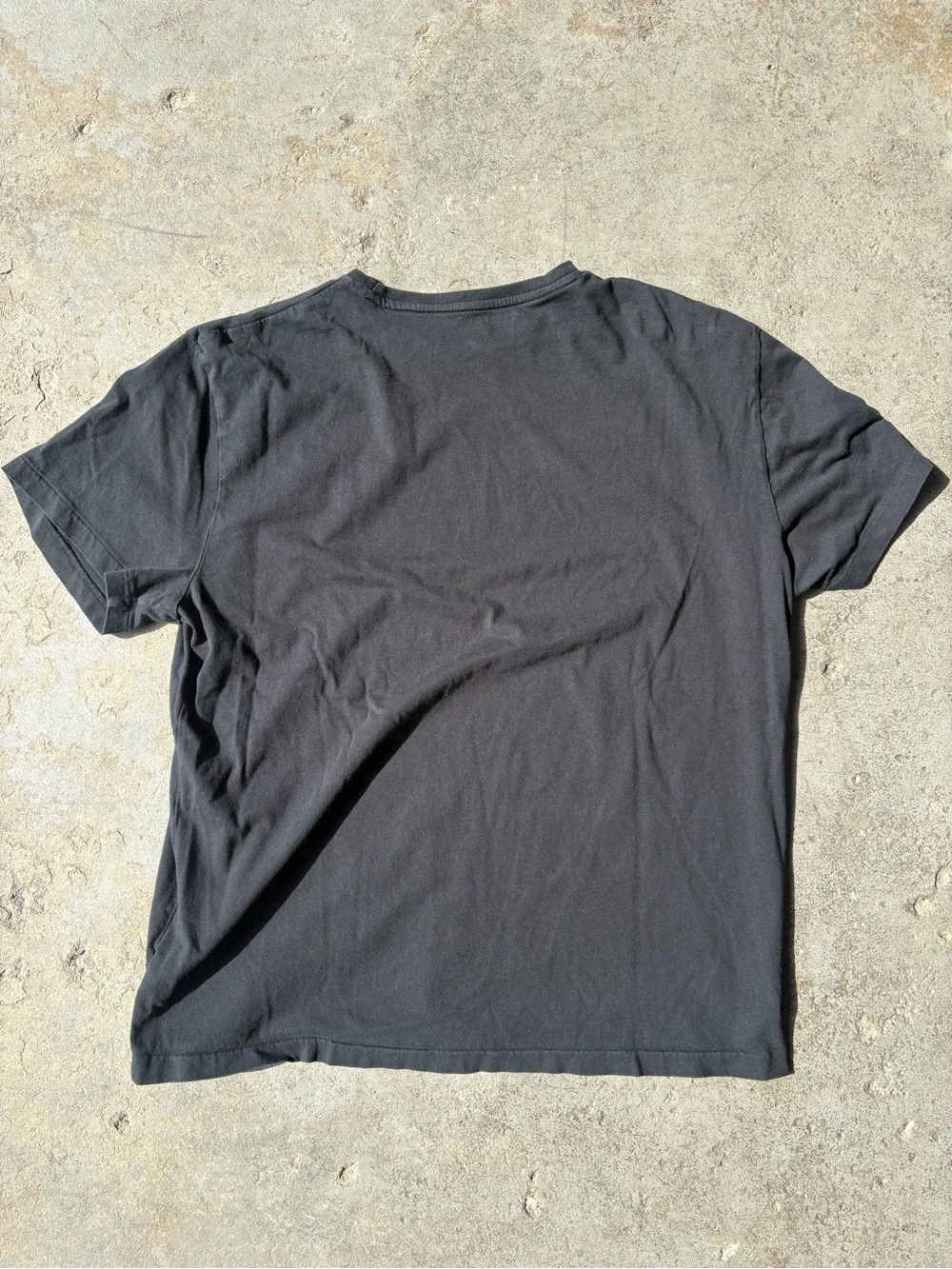 Men’s Polo by Ralph Lauren Black Short-Sleeve Crew Tee with Red Pony